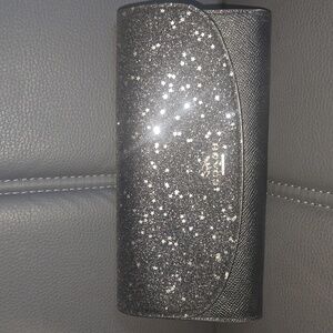 COACH WALLET BLACK AND SILVER STARS!